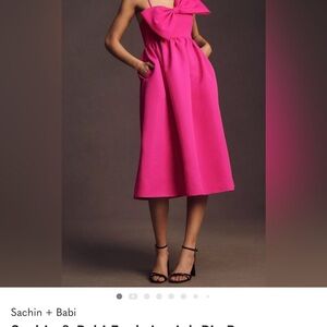 ISO!!   WANT TO PURCHASE!                 Sachin + Babi Pink Midi Dress with Bow